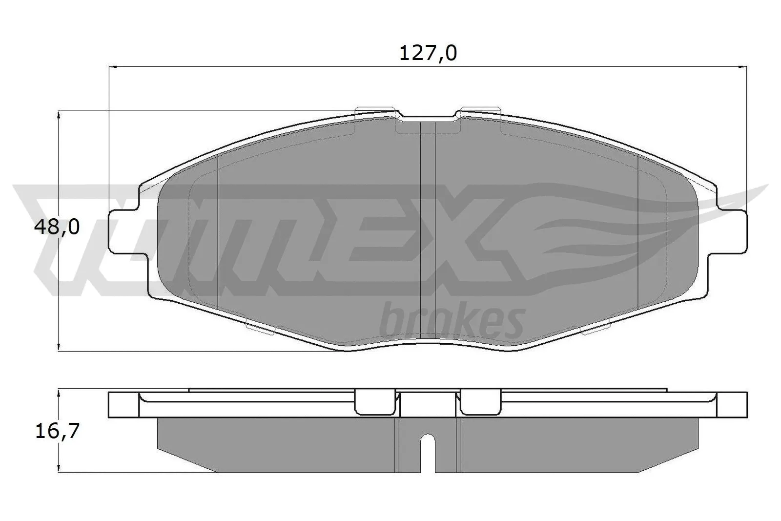 Brake Pad Set, disc brake (TX 10-80)