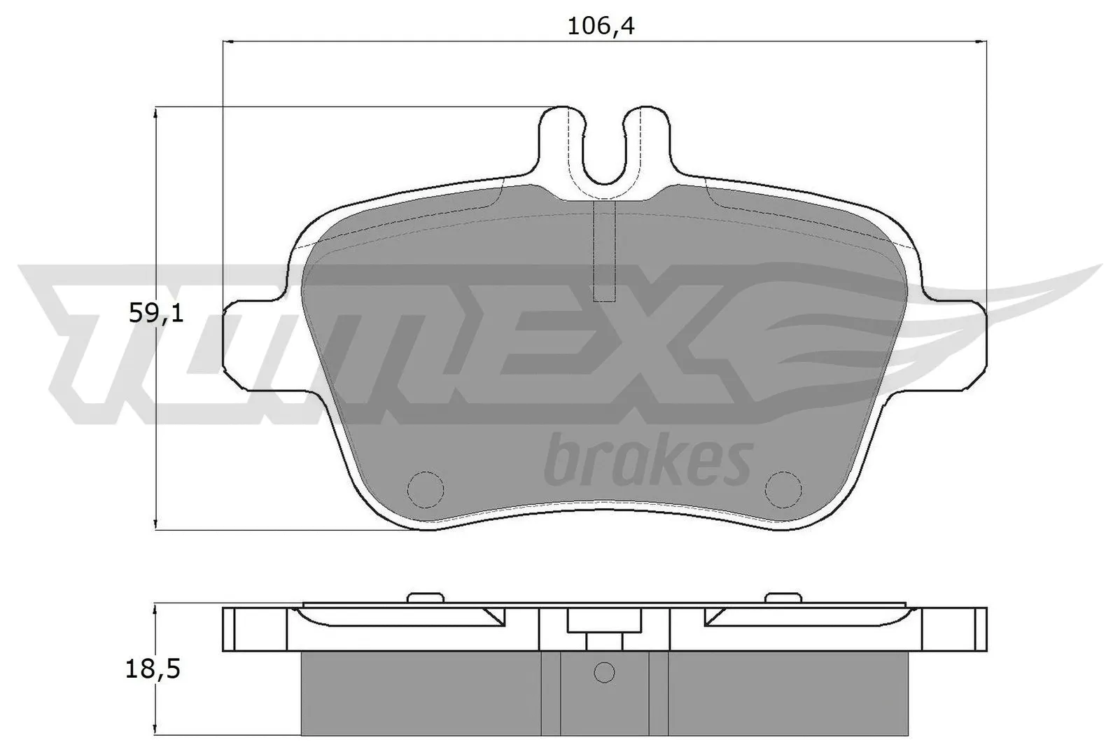 Brake Pad Set, disc brake (TX 18-08)