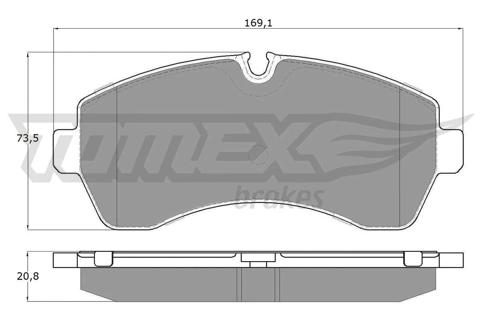 Brake Pad Set, disc brake (TX 14-24)