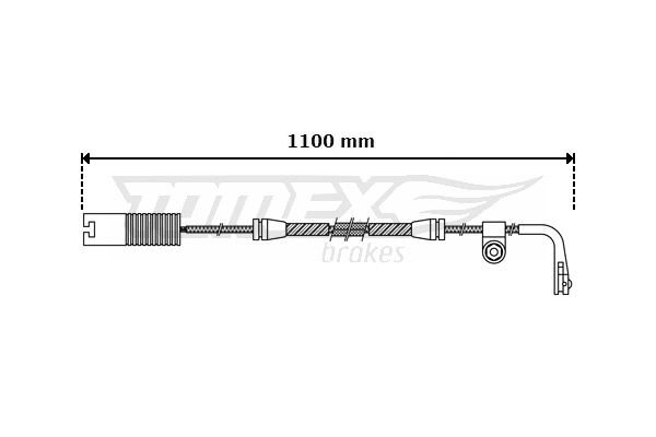 Warning Contact, brake pad wear (TX 30-44)