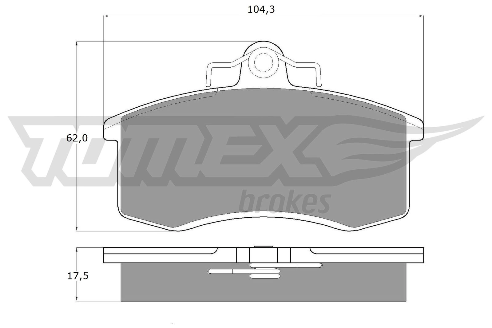 Brake Pad Set, disc brake (TX 10-36)