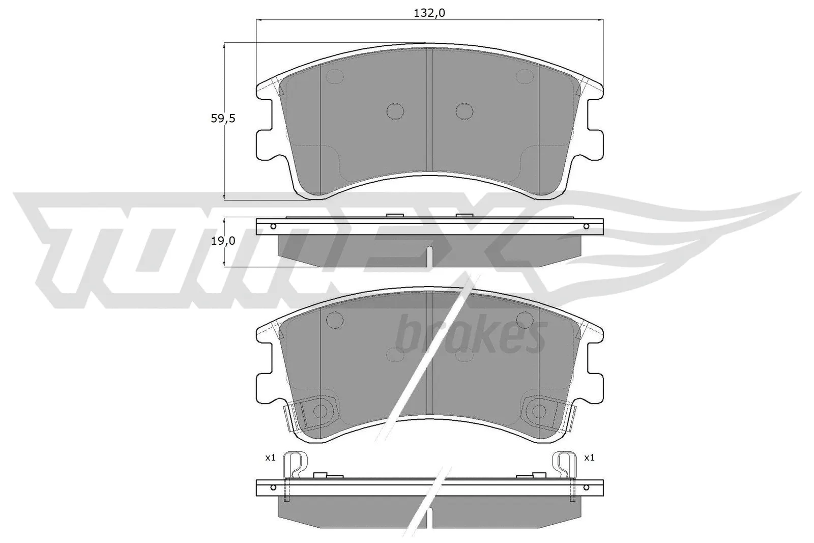 Brake Pad Set, disc brake (TX 13-03)