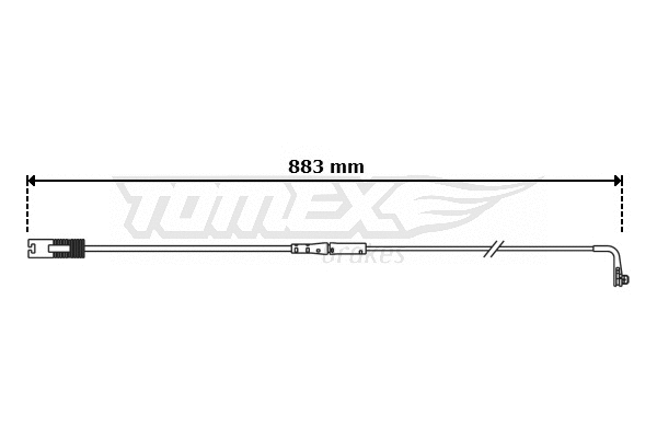 Warning Contact, brake pad wear (TX 30-75)