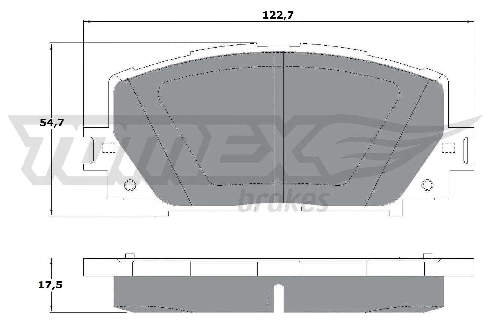 Brake Pad Set, disc brake (TX 16-10)