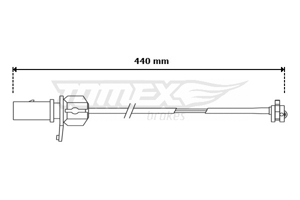 Warning Contact, brake pad wear (TX 31-12)