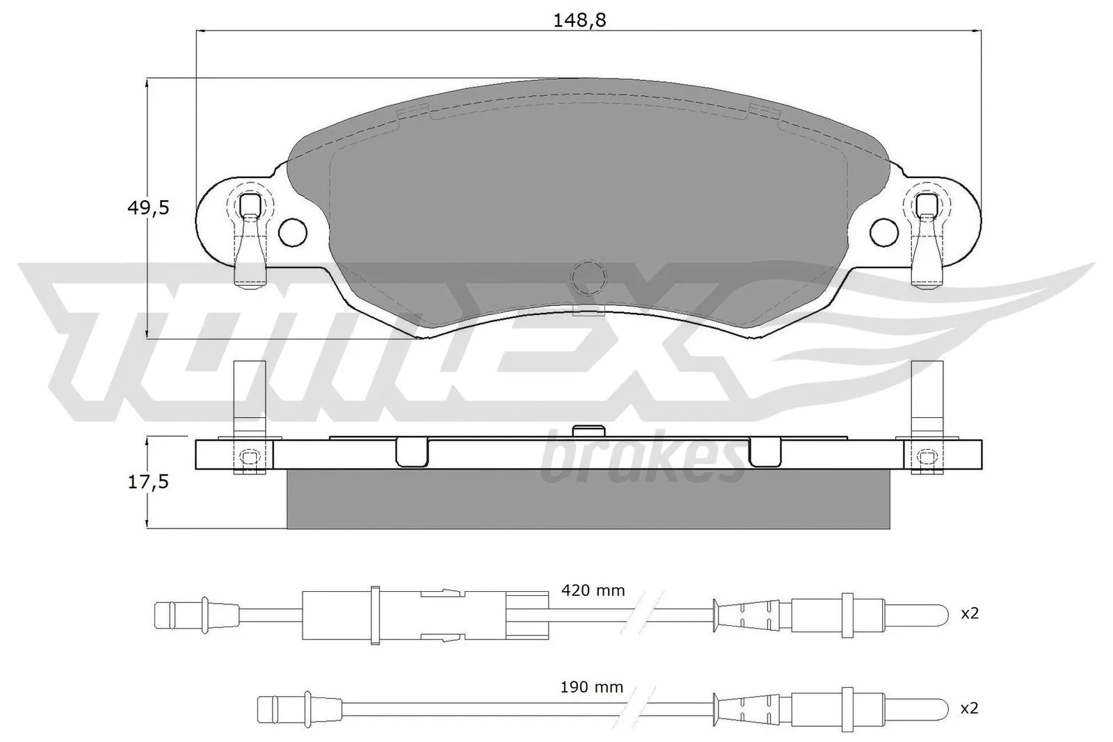 Brake Pad Set, disc brake (TX 13-30)