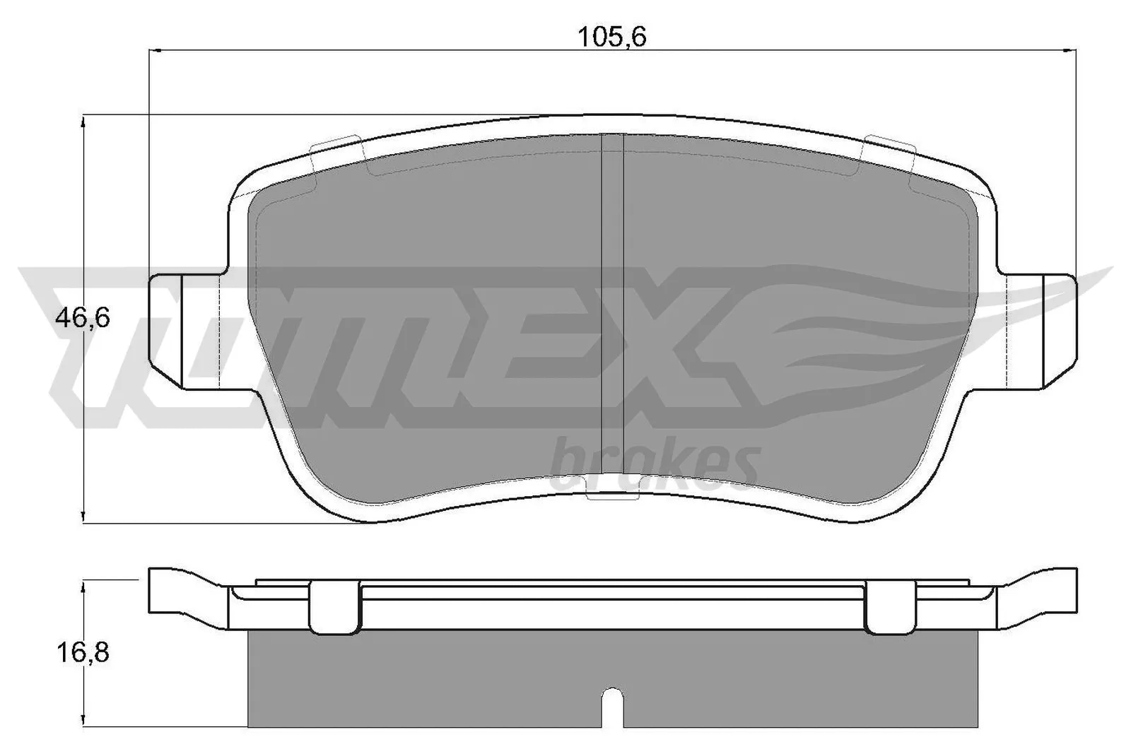Brake Pad Set, disc brake (TX 16-74)