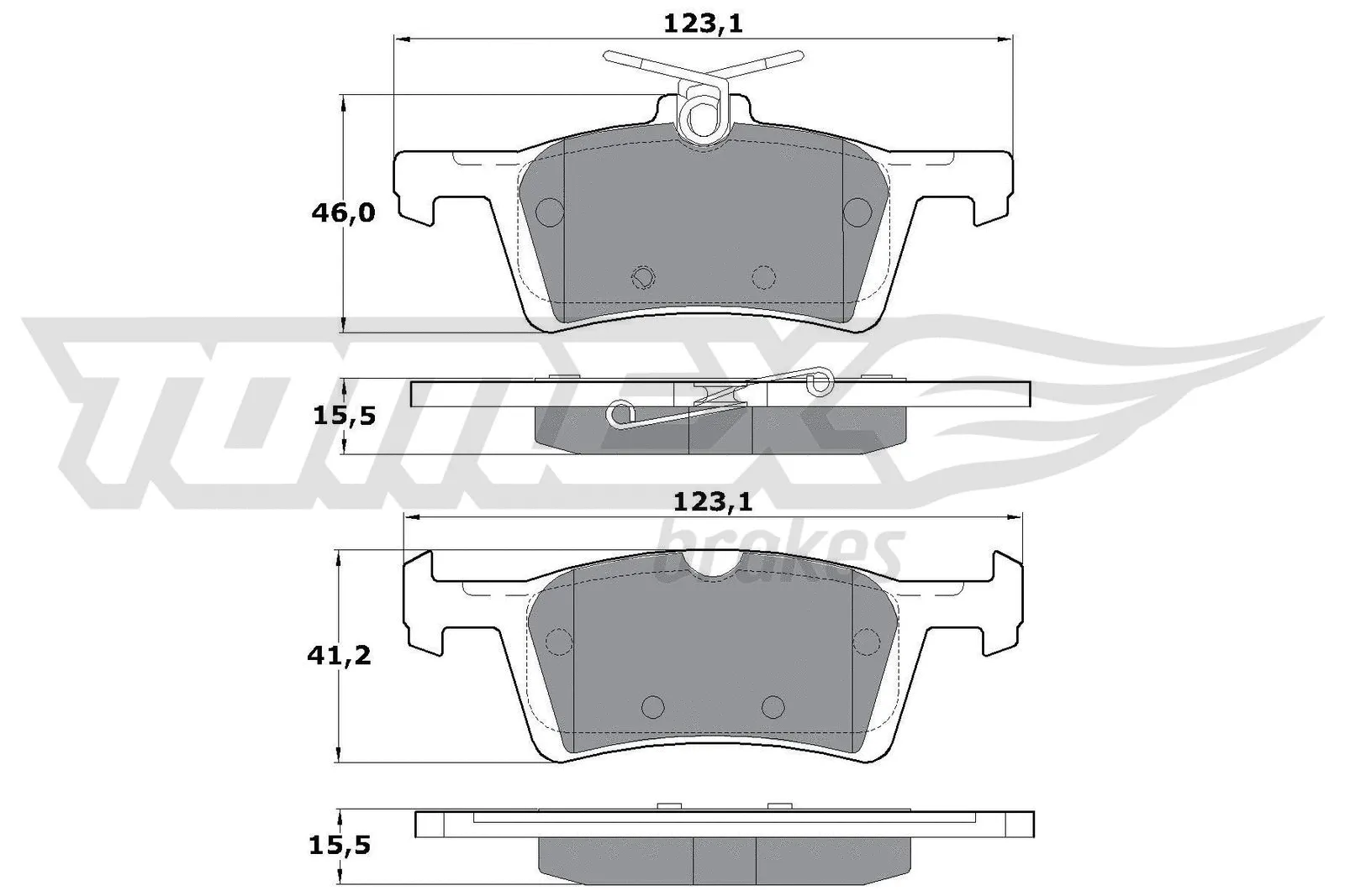 Brake Pad Set, disc brake (TX 17-02)