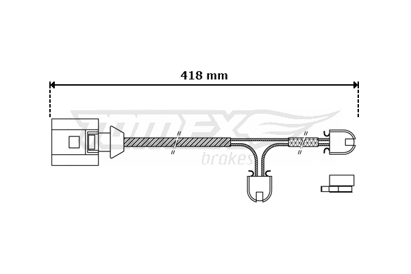 Warning Contact, brake pad wear (TX 30-51)