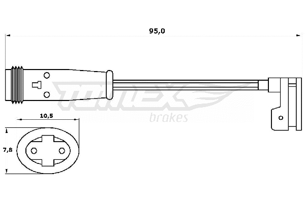 Warning Contact, brake pad wear (TX 30-56)