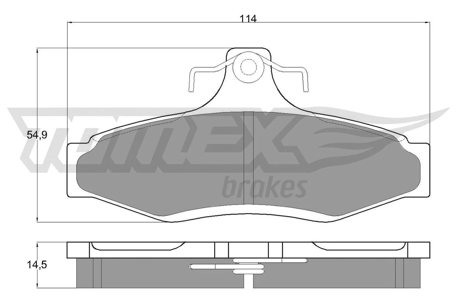 Brake Pad Set, disc brake (TX 10-81)