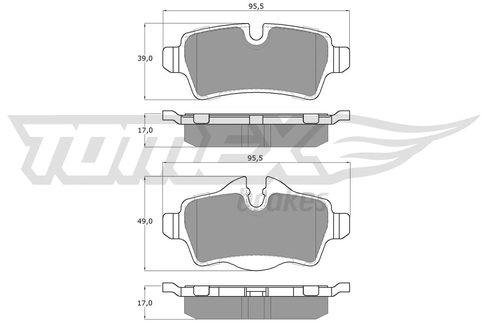 Brake Pad Set, disc brake (TX 16-05)