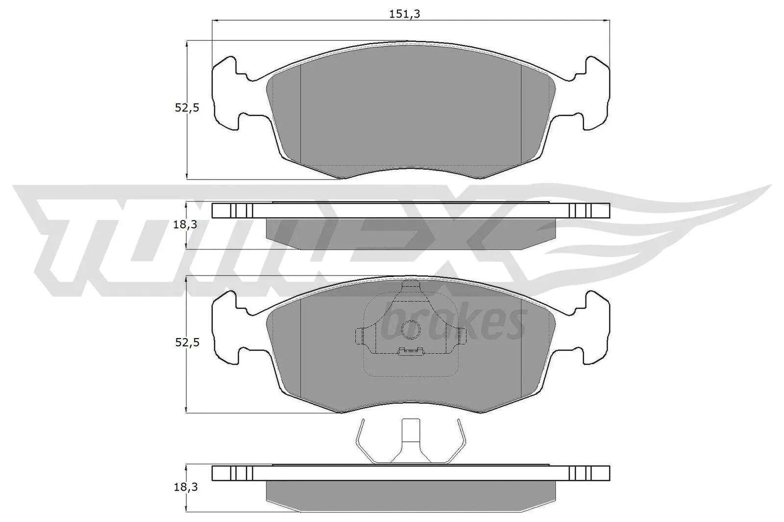 Brake Pad Set, disc brake (TX 11-85)