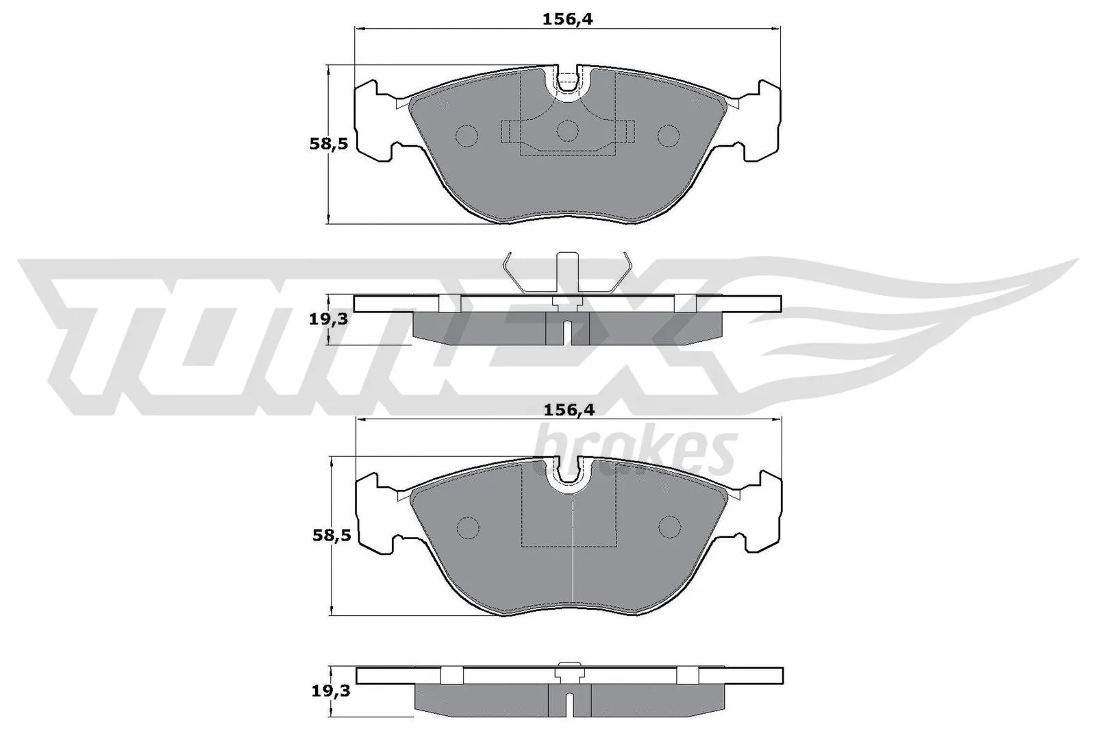 Brake Pad Set, disc brake (TX 14-02)