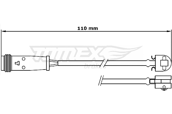 Warning Contact, brake pad wear (TX 31-17)