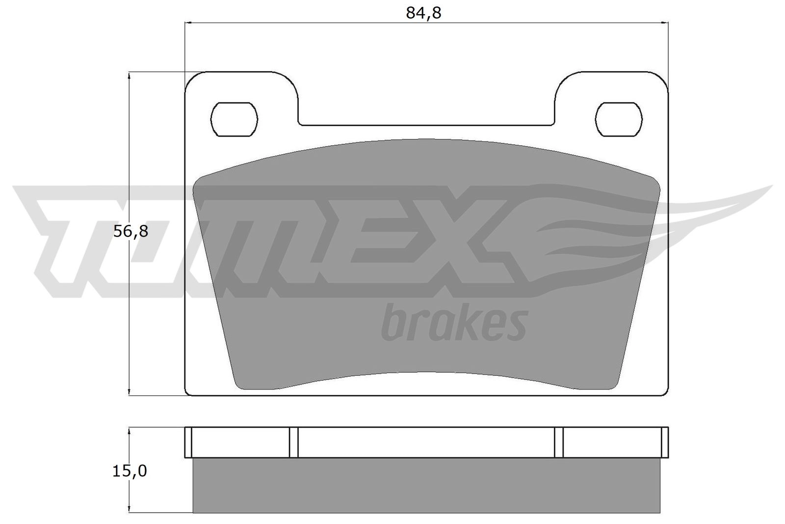 Brake Pad Set, disc brake (TX 10-26)