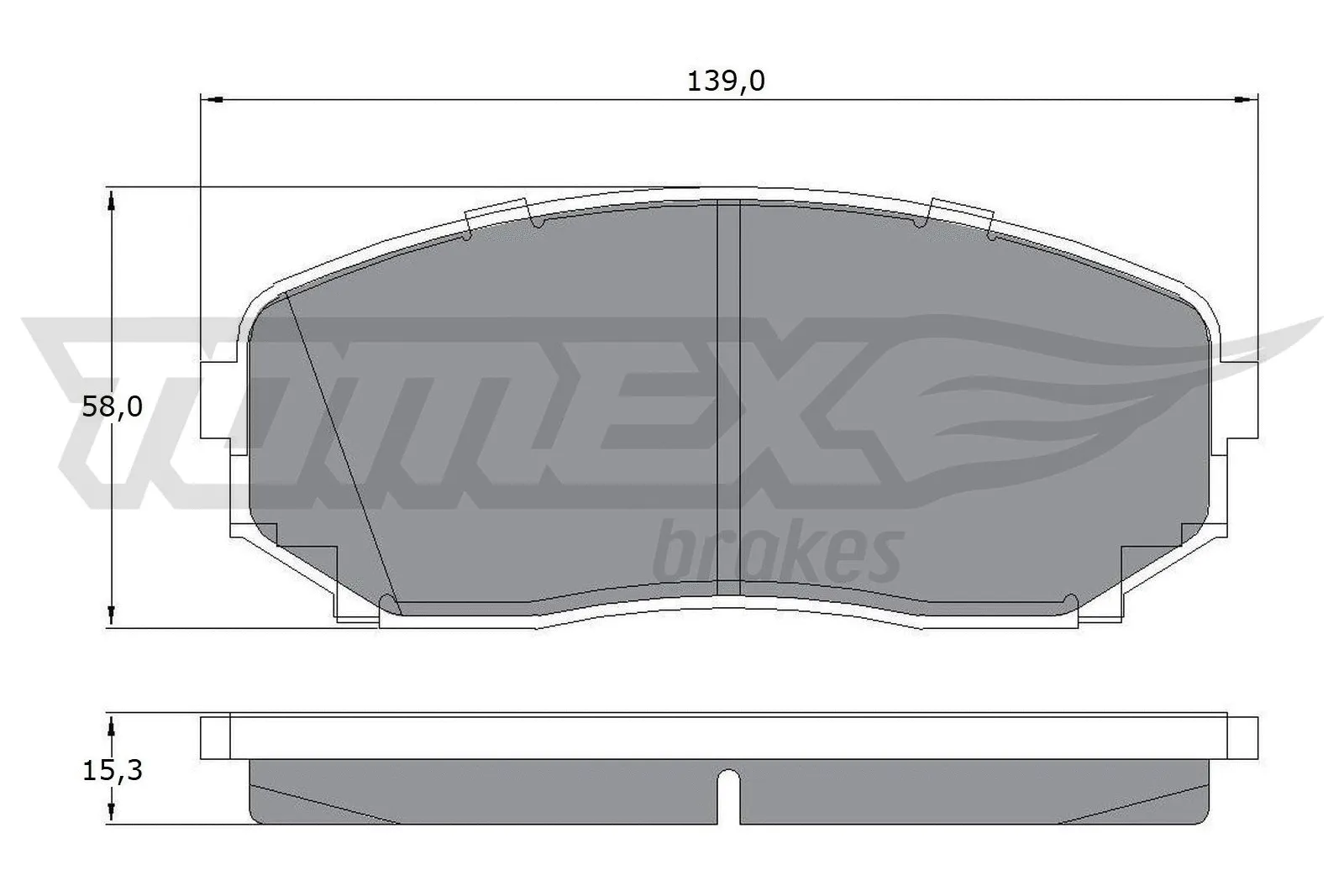 Brake Pad Set, disc brake (TX 17-421)