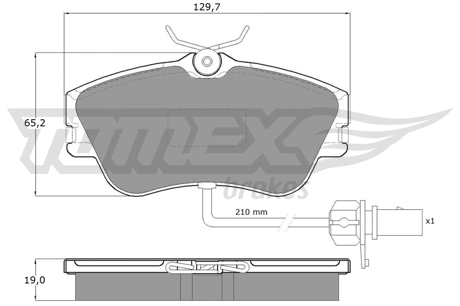 Brake Pad Set, disc brake (TX 11-821)