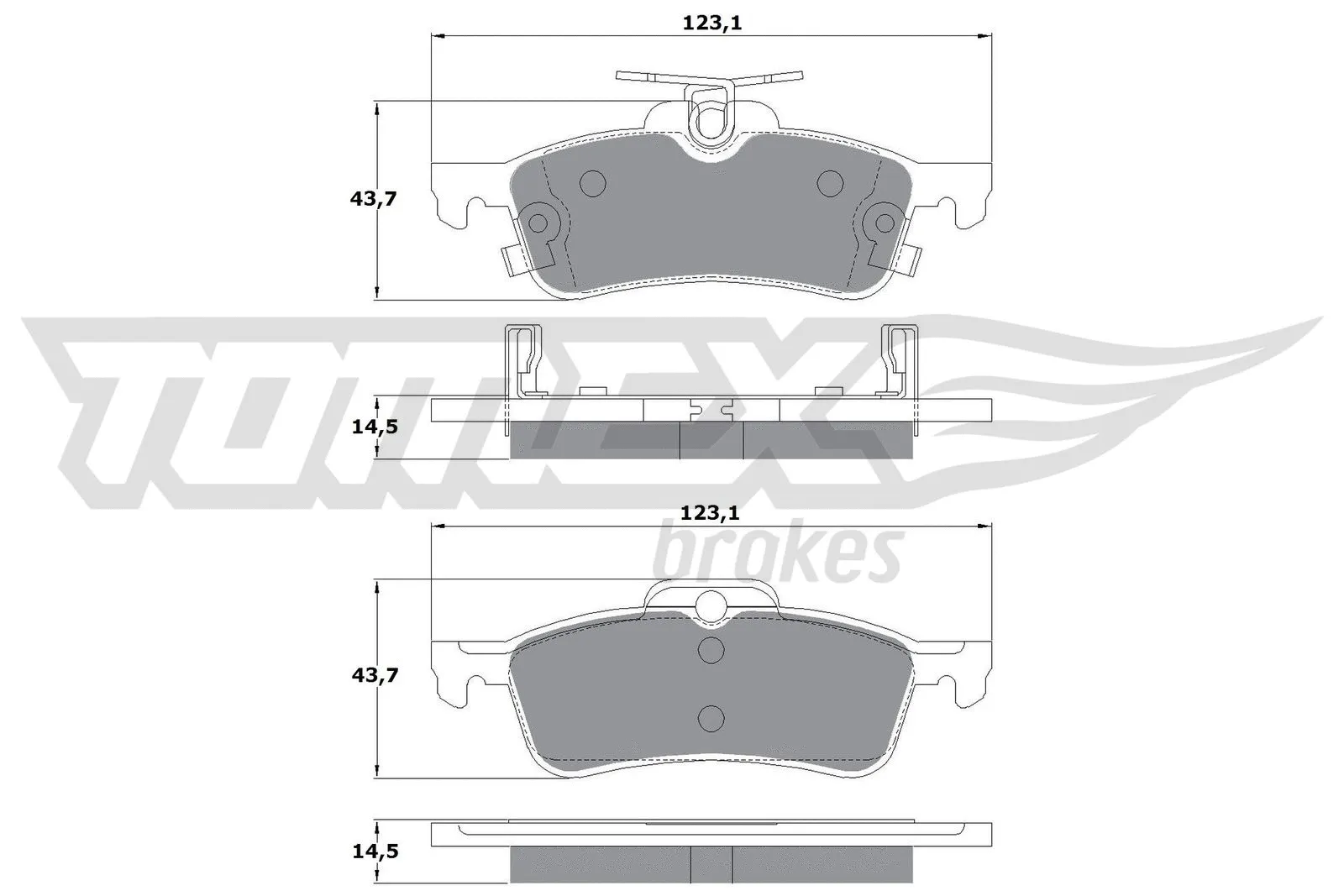 Brake Pad Set, disc brake (TX 15-79)