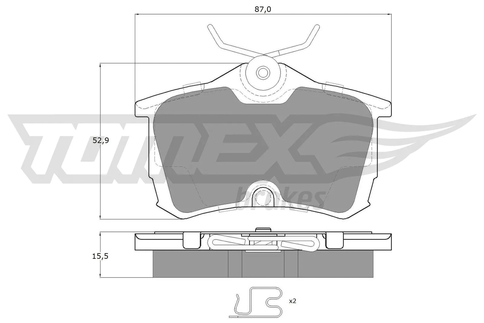 Brake Pad Set, disc brake (TX 14-51)