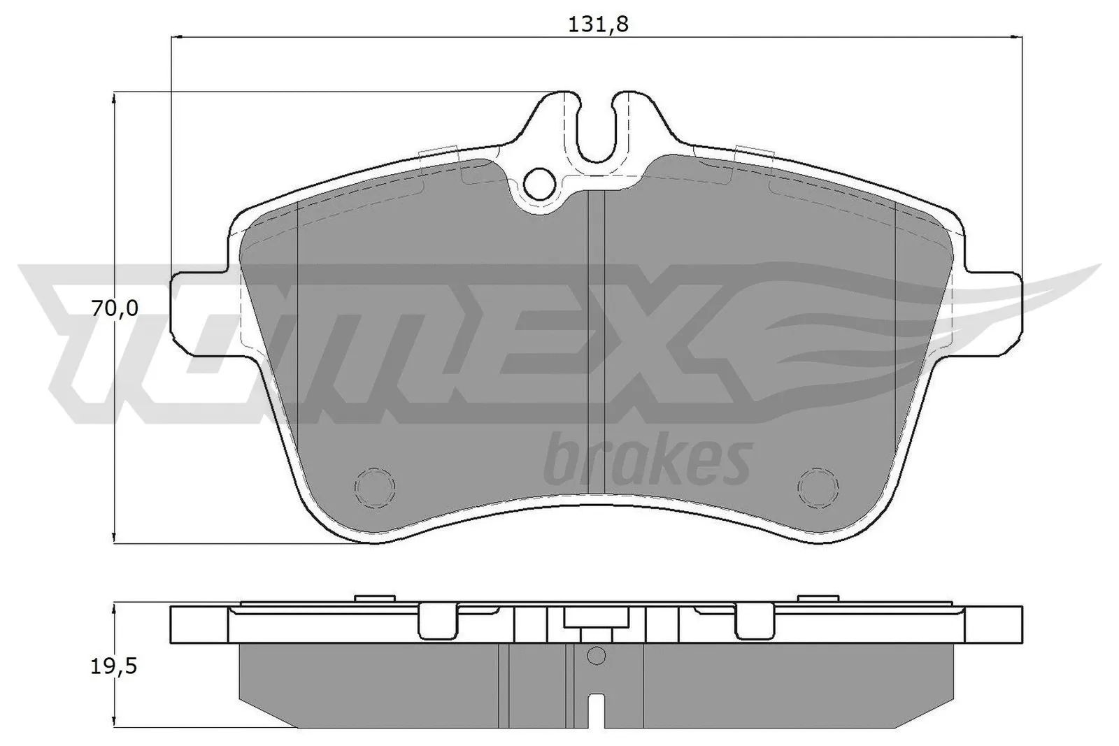 Brake Pad Set, disc brake (TX 14-55)