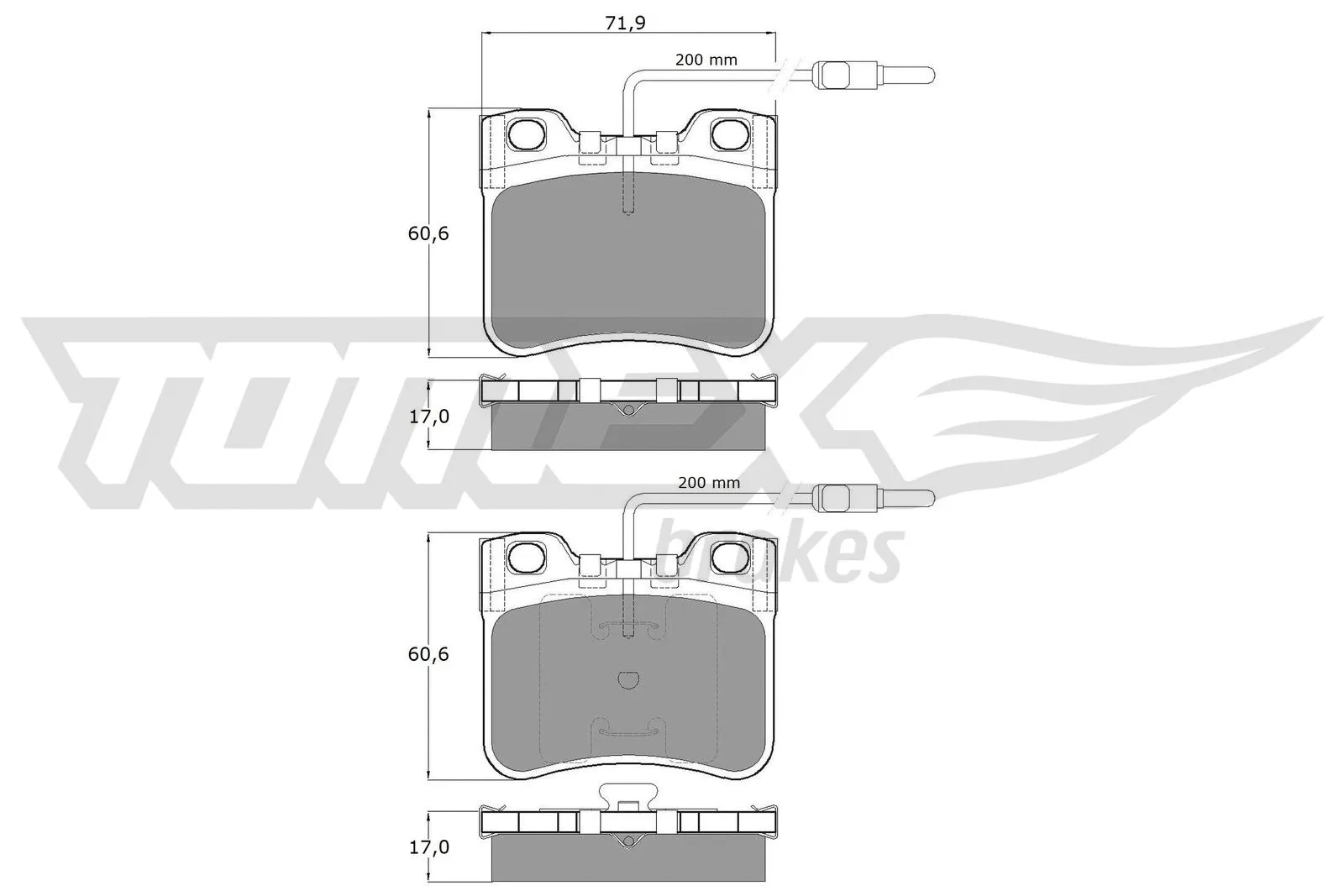 Brake Pad Set, disc brake (TX 11-98)