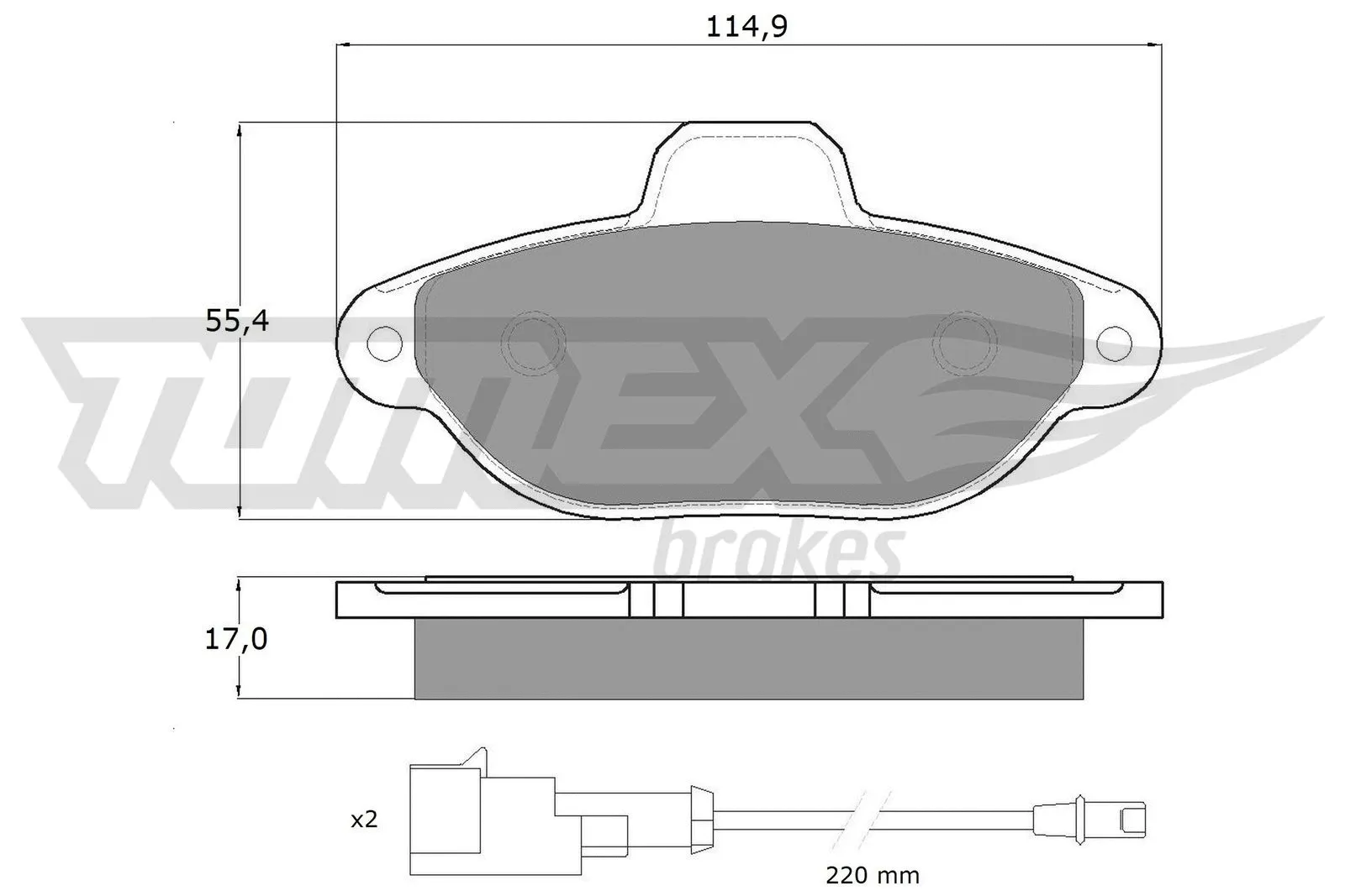 Brake Pad Set, disc brake (TX 10-72)