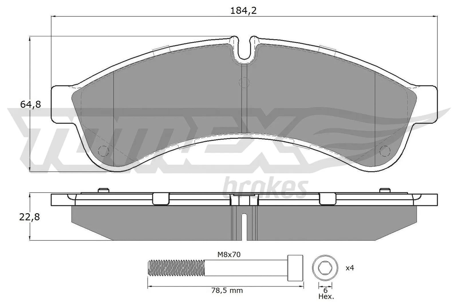 Brake Pad Set, disc brake (TX 19-30)