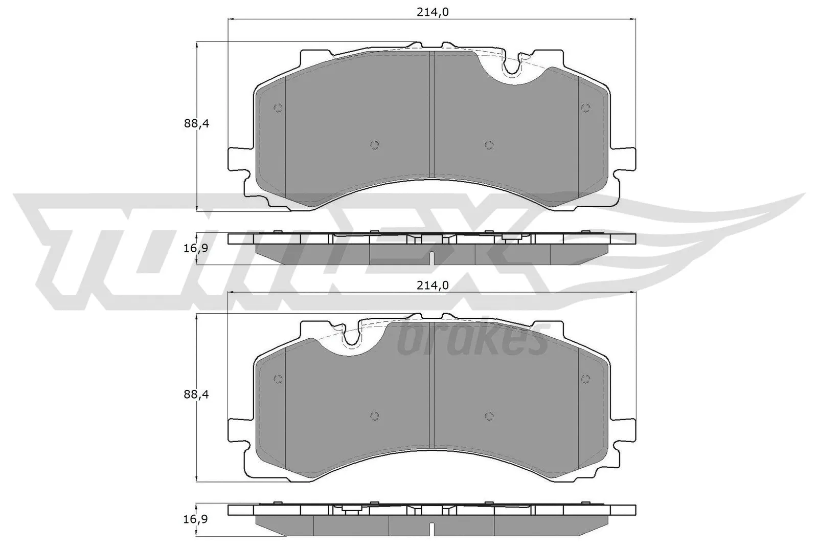 Brake Pad Set, disc brake (TX 19-41)