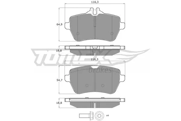 Brake Pad Set, disc brake