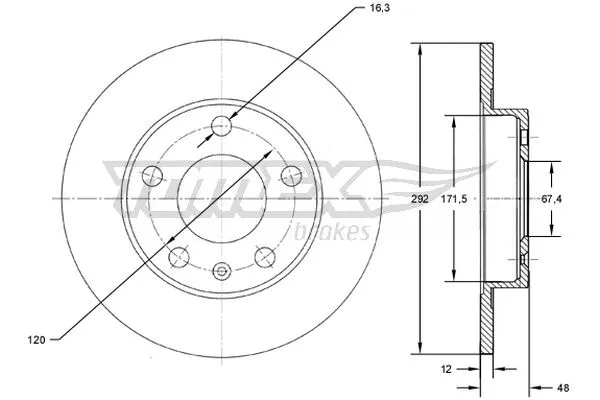 Brake Disc (TX 72-70)