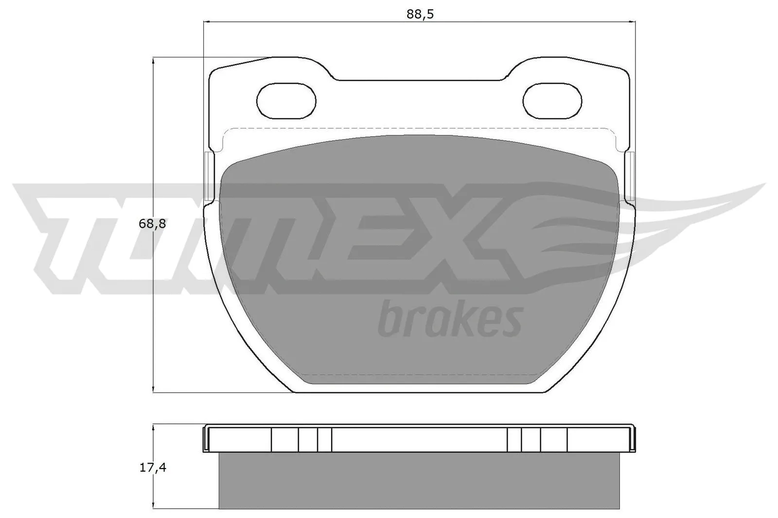 Brake Pad Set, disc brake (TX 19-25)