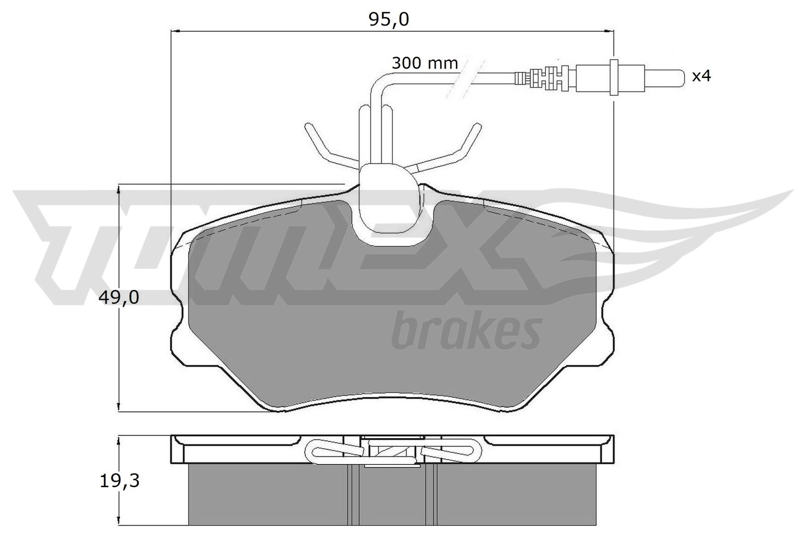 Brake Pad Set, disc brake (TX 10-441)