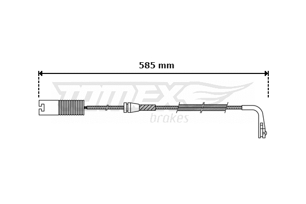 Warning Contact, brake pad wear (TX 30-35)