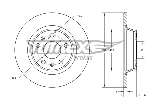 Brake Disc (TX 73-48)