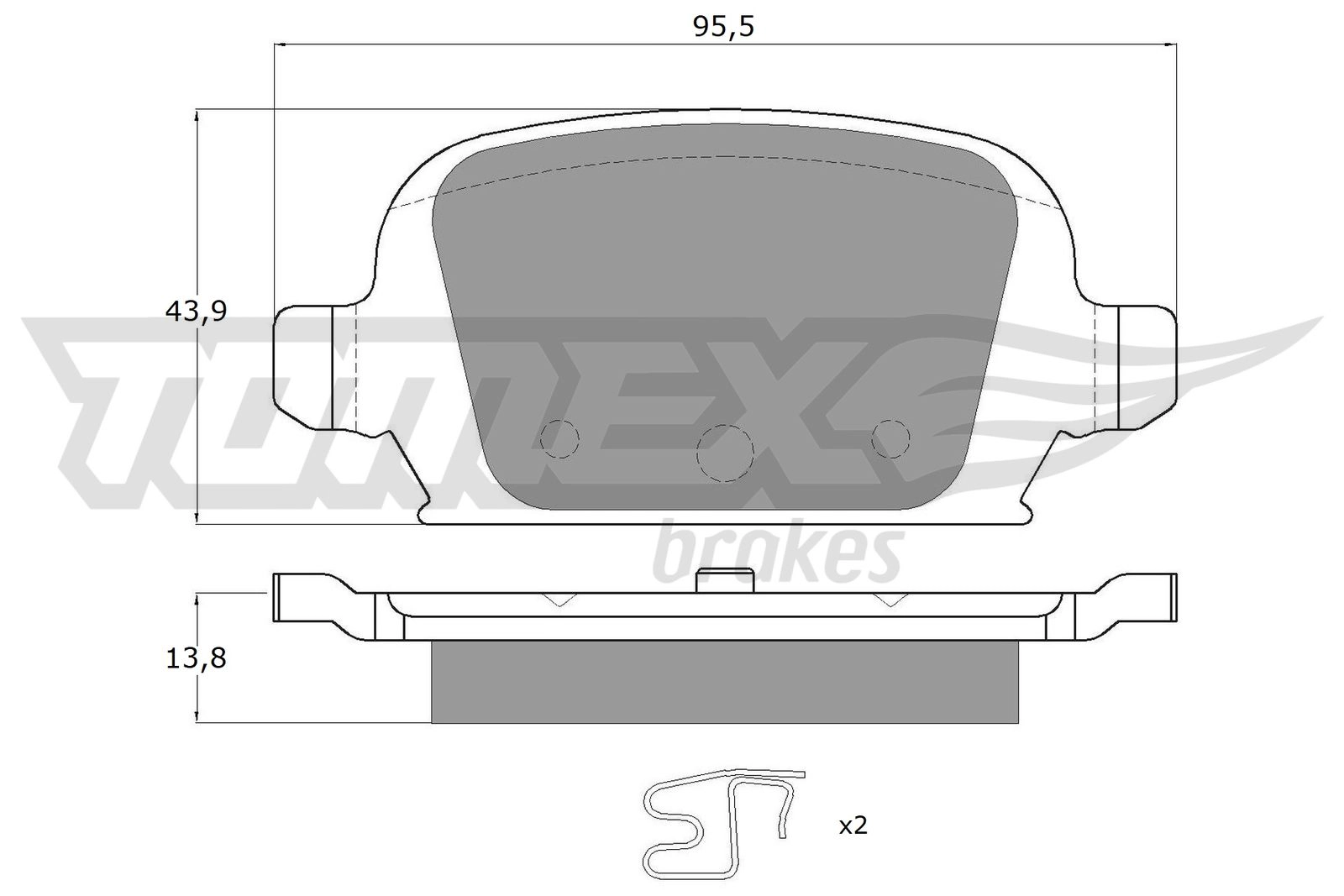 Brake Pad Set, disc brake (TX 16-06)