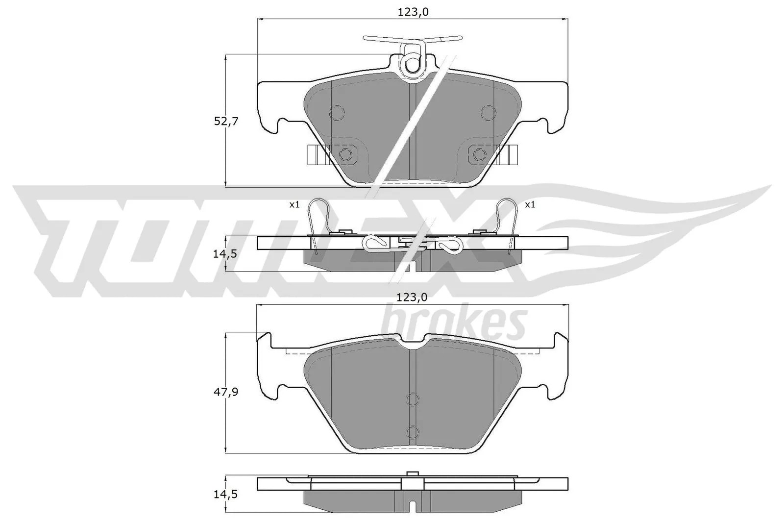 Brake Pad Set, disc brake (TX 18-71)