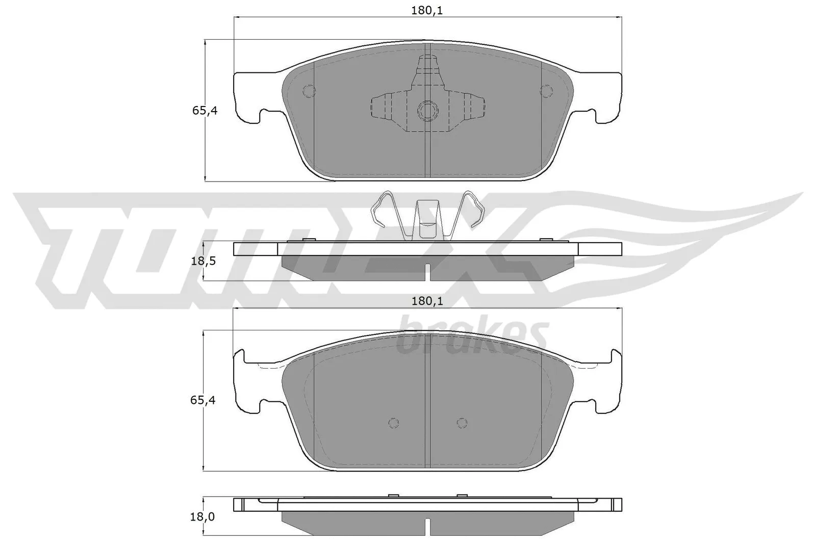 Brake Pad Set, disc brake (TX 18-91)