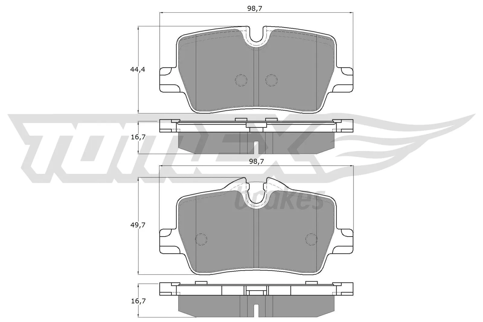 Brake Pad Set, disc brake (TX 19-85)