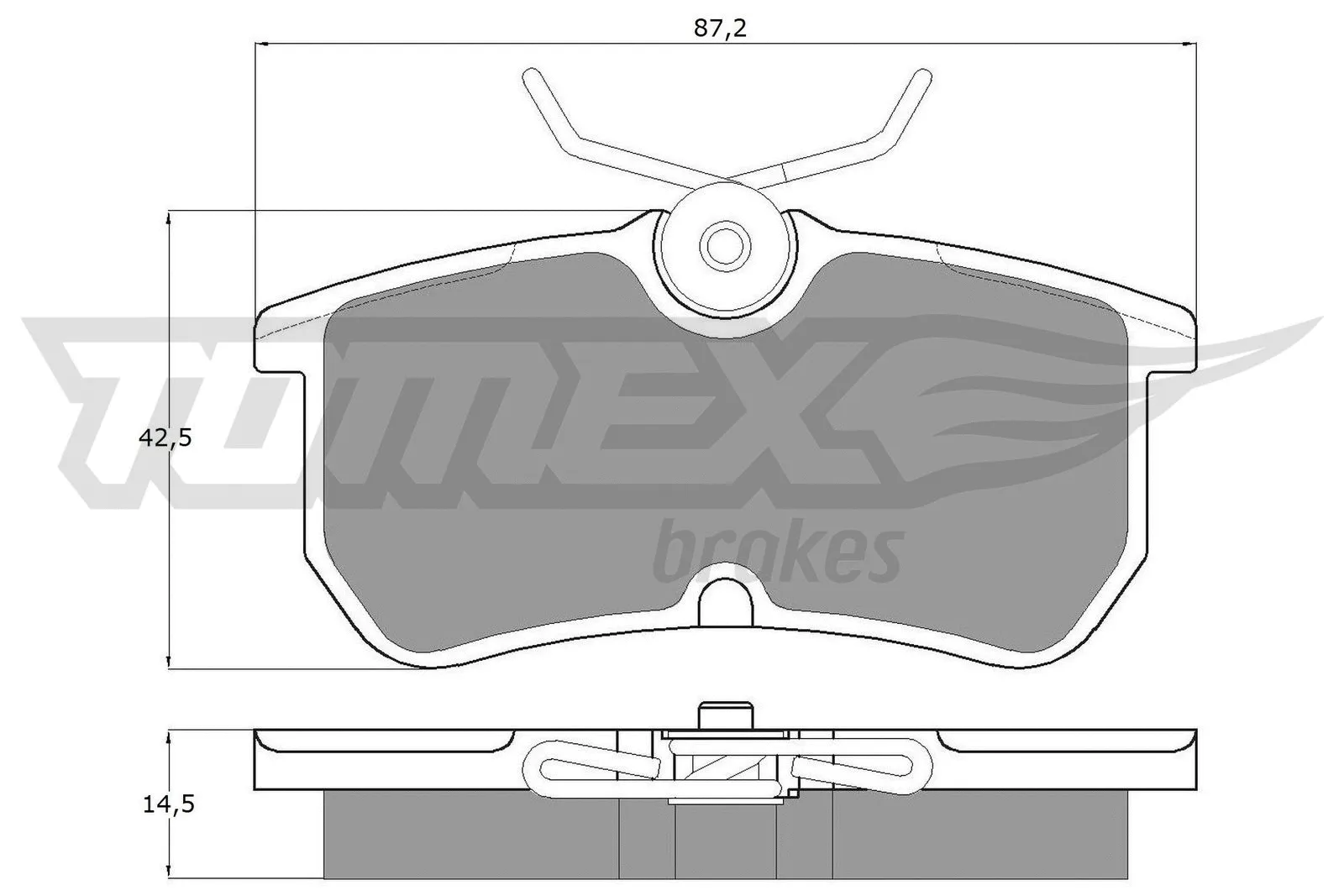 Brake Pad Set, disc brake (TX 12-18)