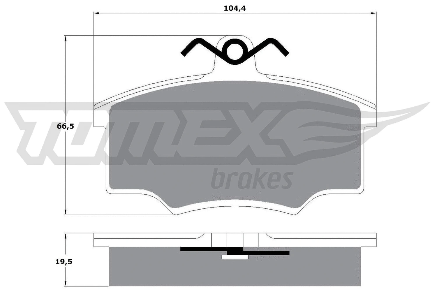 Brake Pad Set, disc brake (TX 10-57)