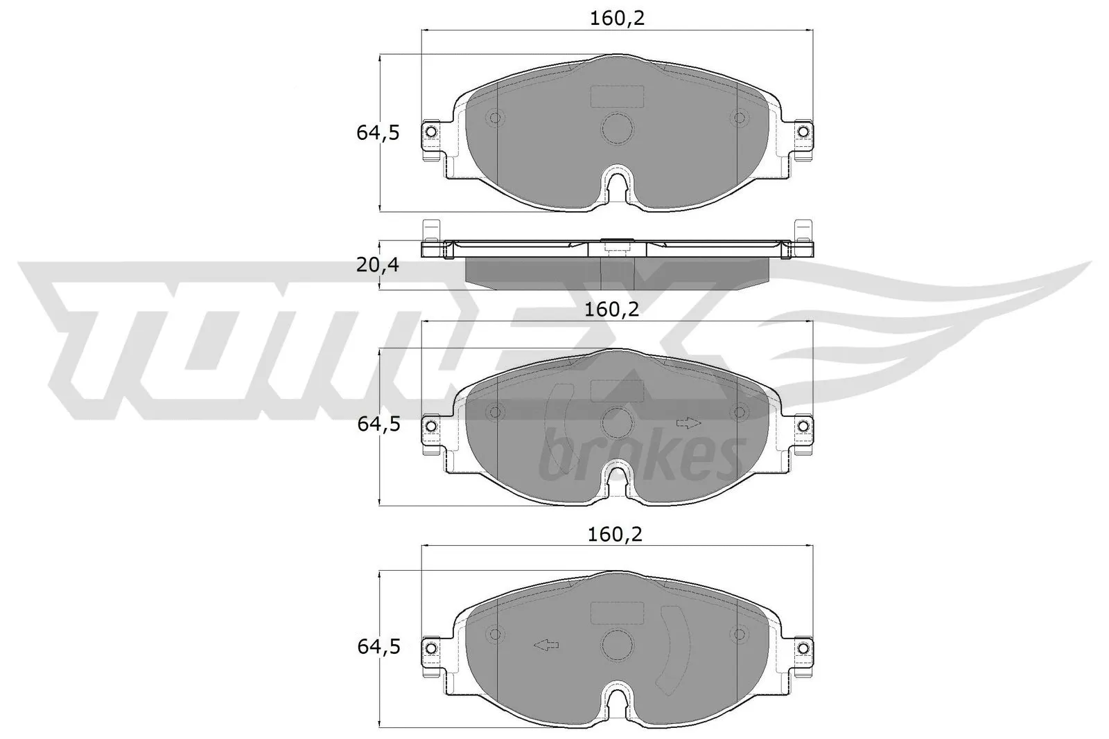 Brake Pad Set, disc brake (TX 18-05)