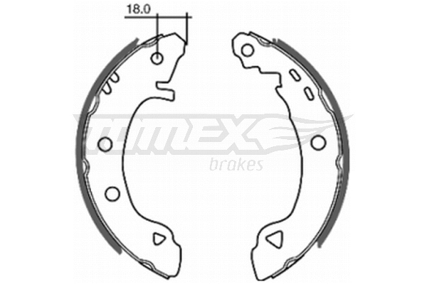 Brake Shoe Set (TX 20-22)