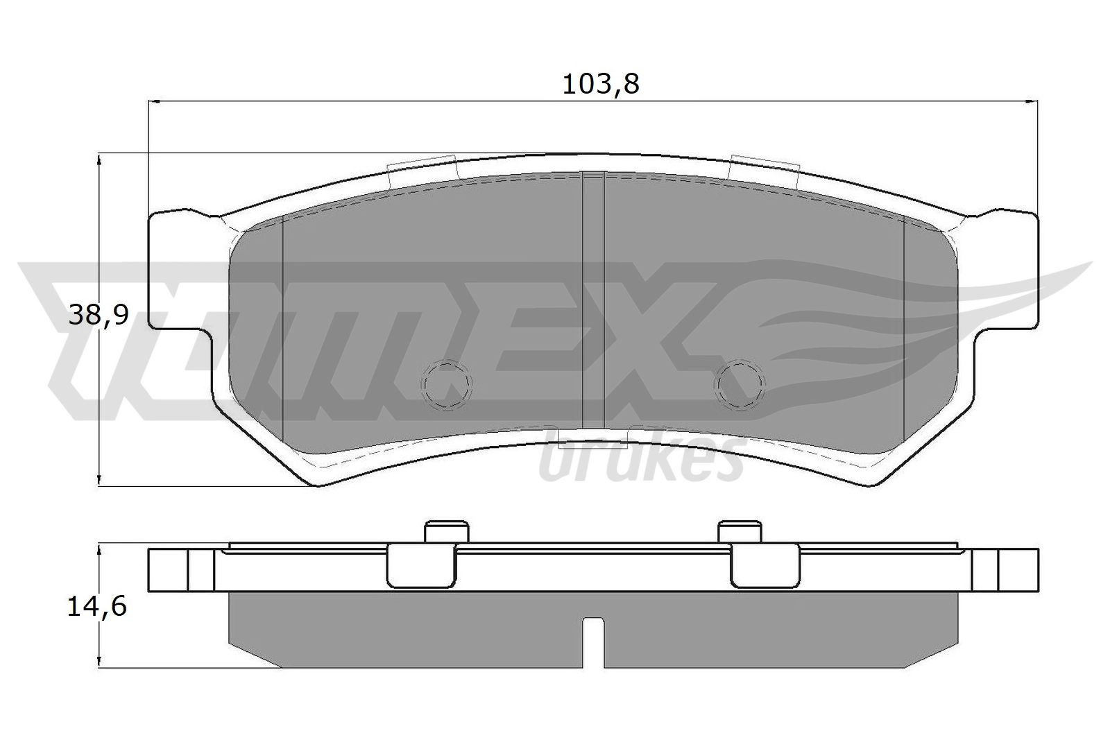 Brake Pad Set, disc brake (TX 16-77)