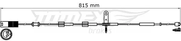 Warning Contact, brake pad wear (TX 31-37)