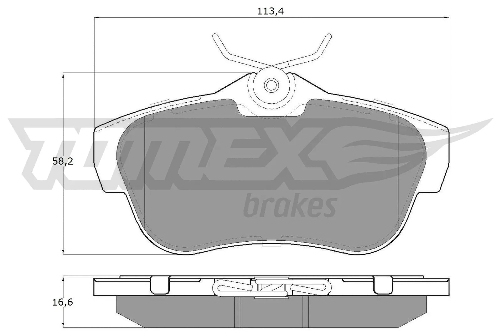 Brake Pad Set, disc brake (TX 15-94)