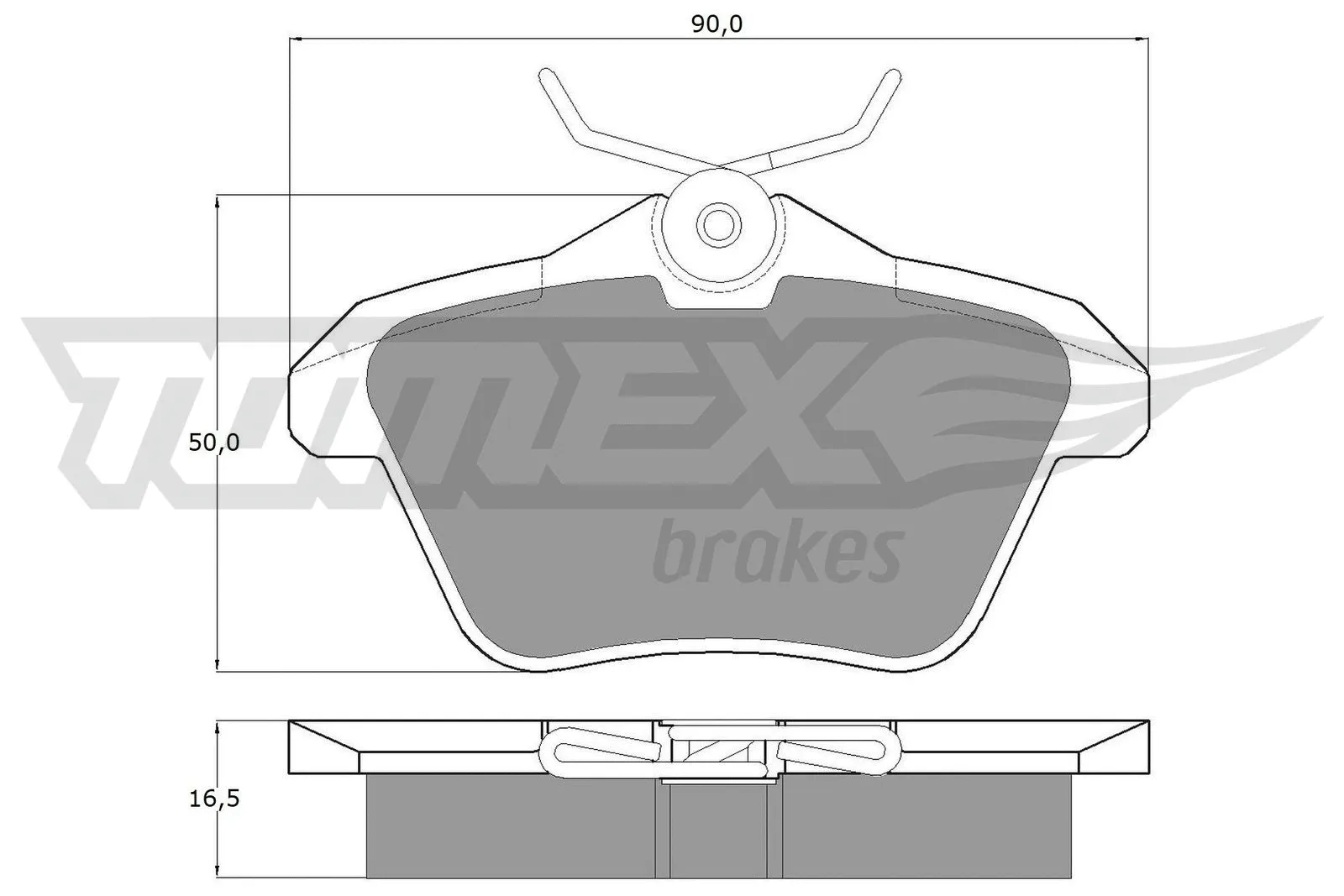 Brake Pad Set, disc brake (TX 12-68)