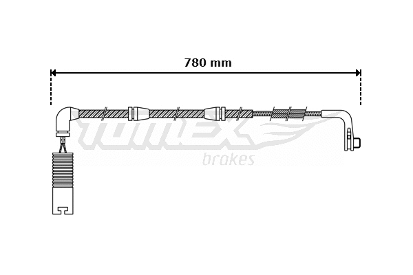 Warning Contact, brake pad wear (TX 30-47)