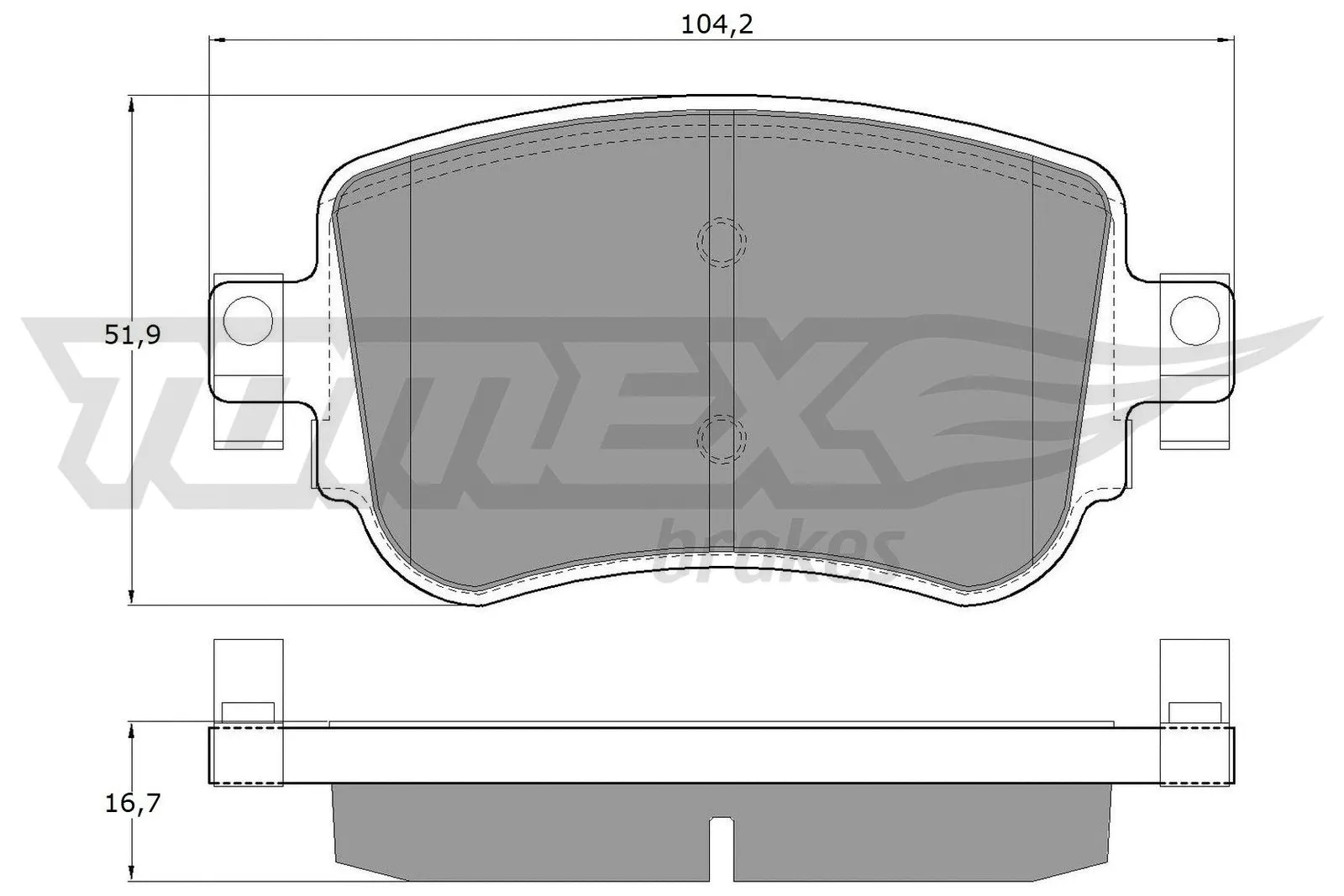 Brake Pad Set, disc brake (TX 17-32)