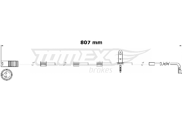 Warning Contact, brake pad wear (TX 31-00)